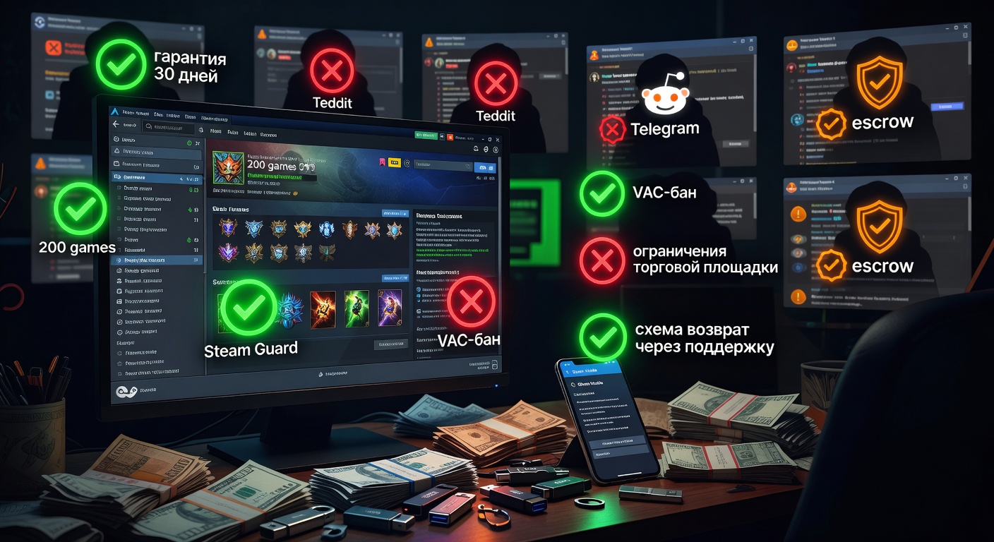 Steam аккаунты купить дёшево: где надёжно оформить покупку и не потерять доступ