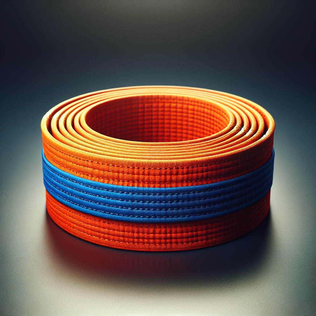 Оранжевый пояс с синей полоской: Символика и Значение